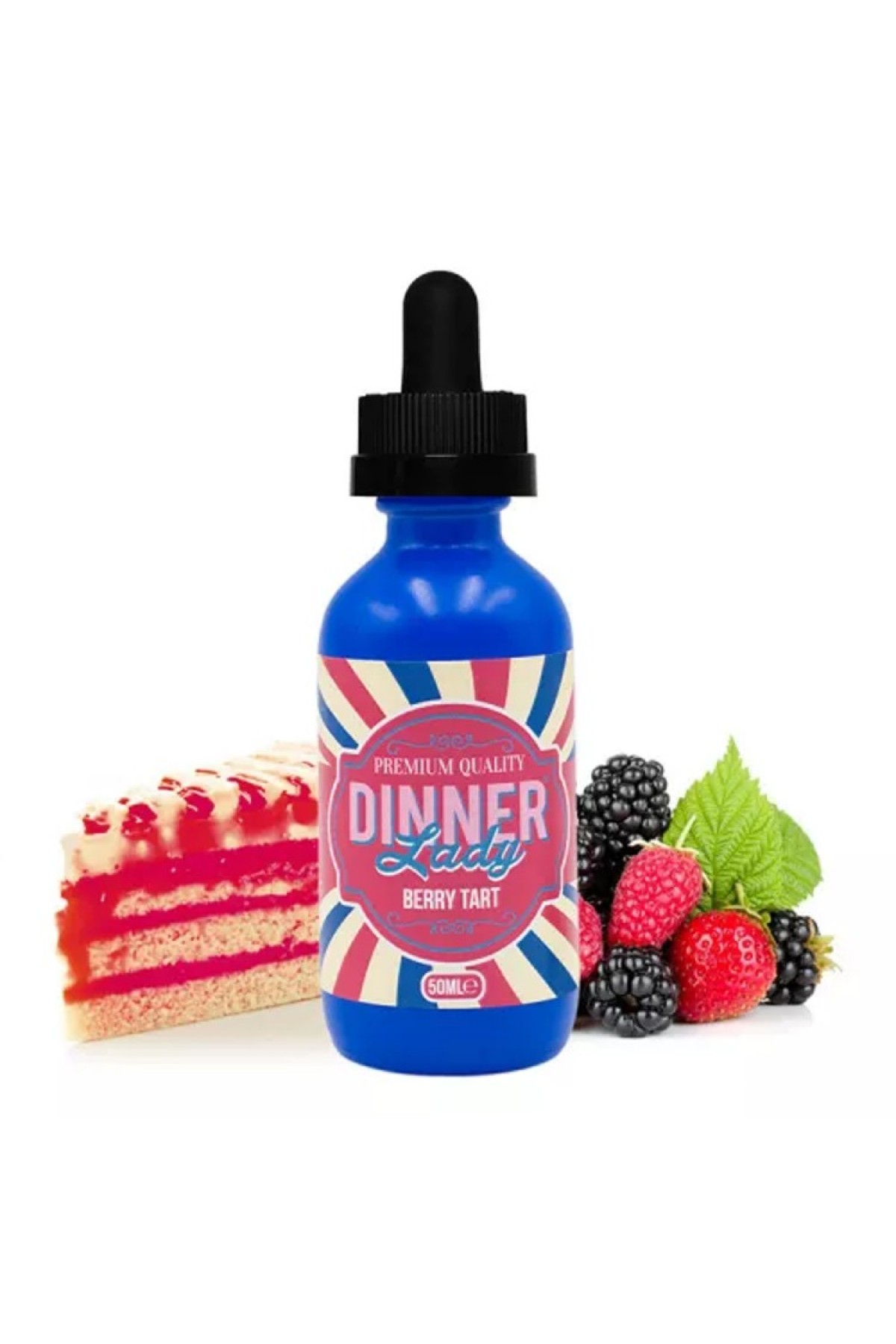 Dinner Lady - Berry Tart SWEETS 60ML (Ahududu, Yaban Mersini, Bisküvi, Vanilyalı Muhallebi)