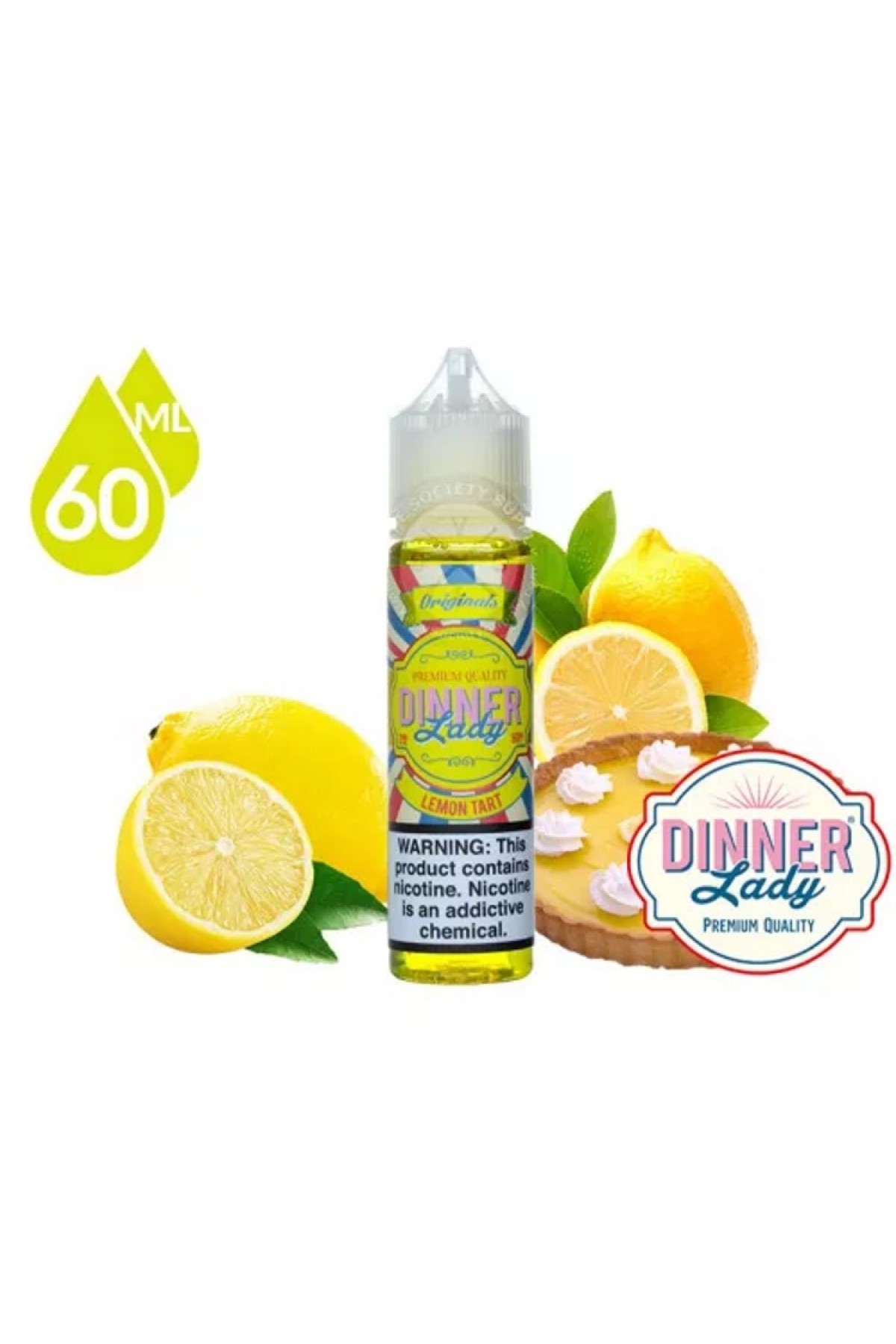 Dinner Lady - Lemon Tart 60ML (Limon, Bisküvi, Krema, Muhallebi)