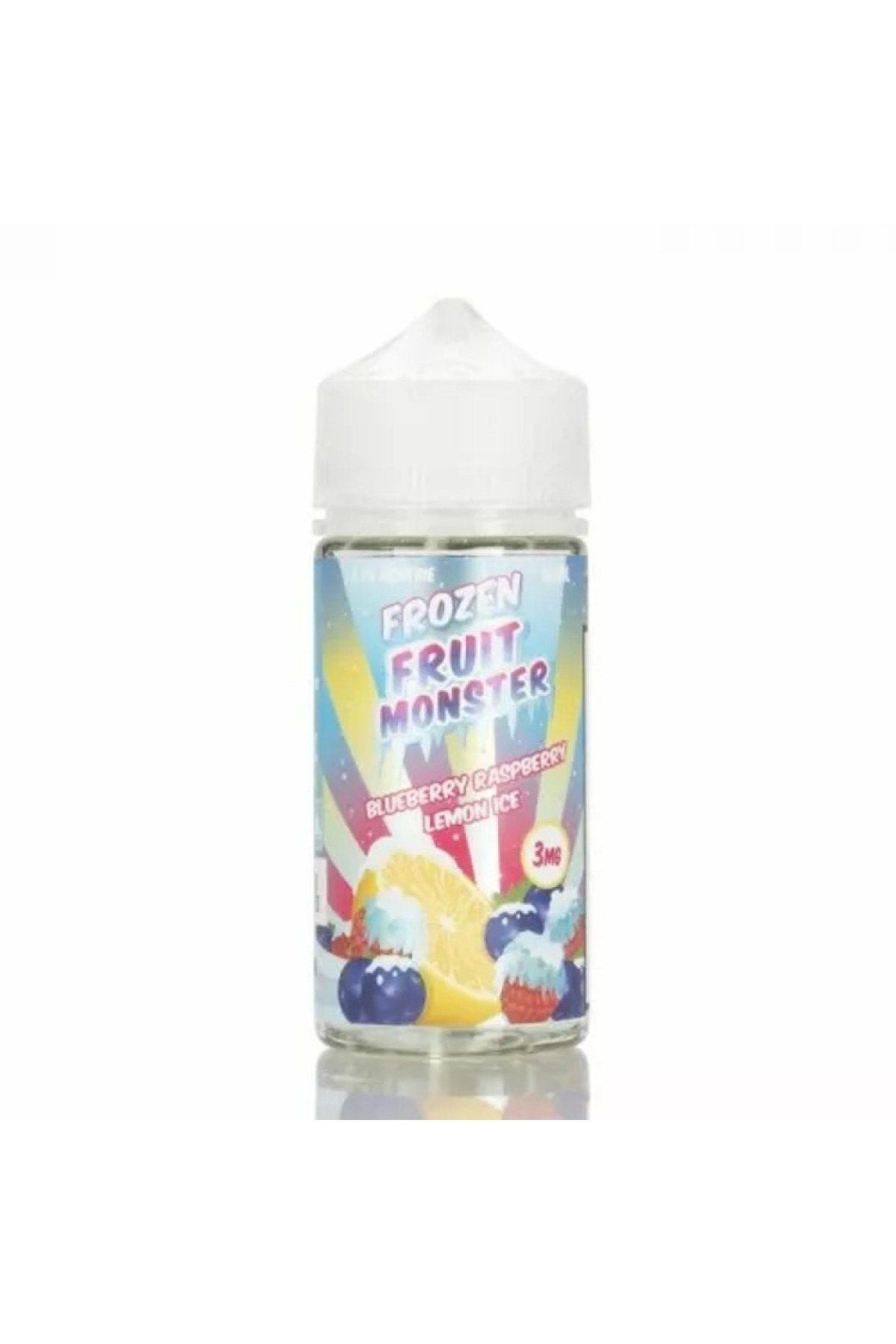 Jam Monster - Frozen Fruit Monster Blueberry Raspberry Lemon Ice 100ML (Yabanmersini, Ahududu, Limon, Mentol)