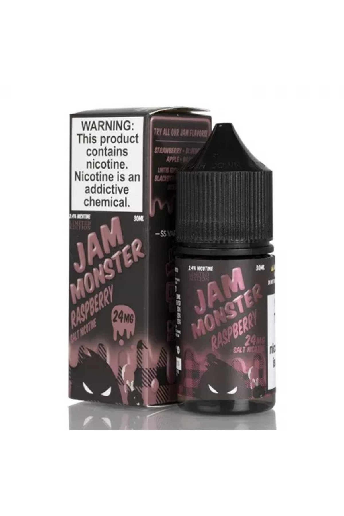 Jam Monster - Raspberry Salt 30ML (Ahududu, Reçel, Kızarmış Tost Ekmeği)