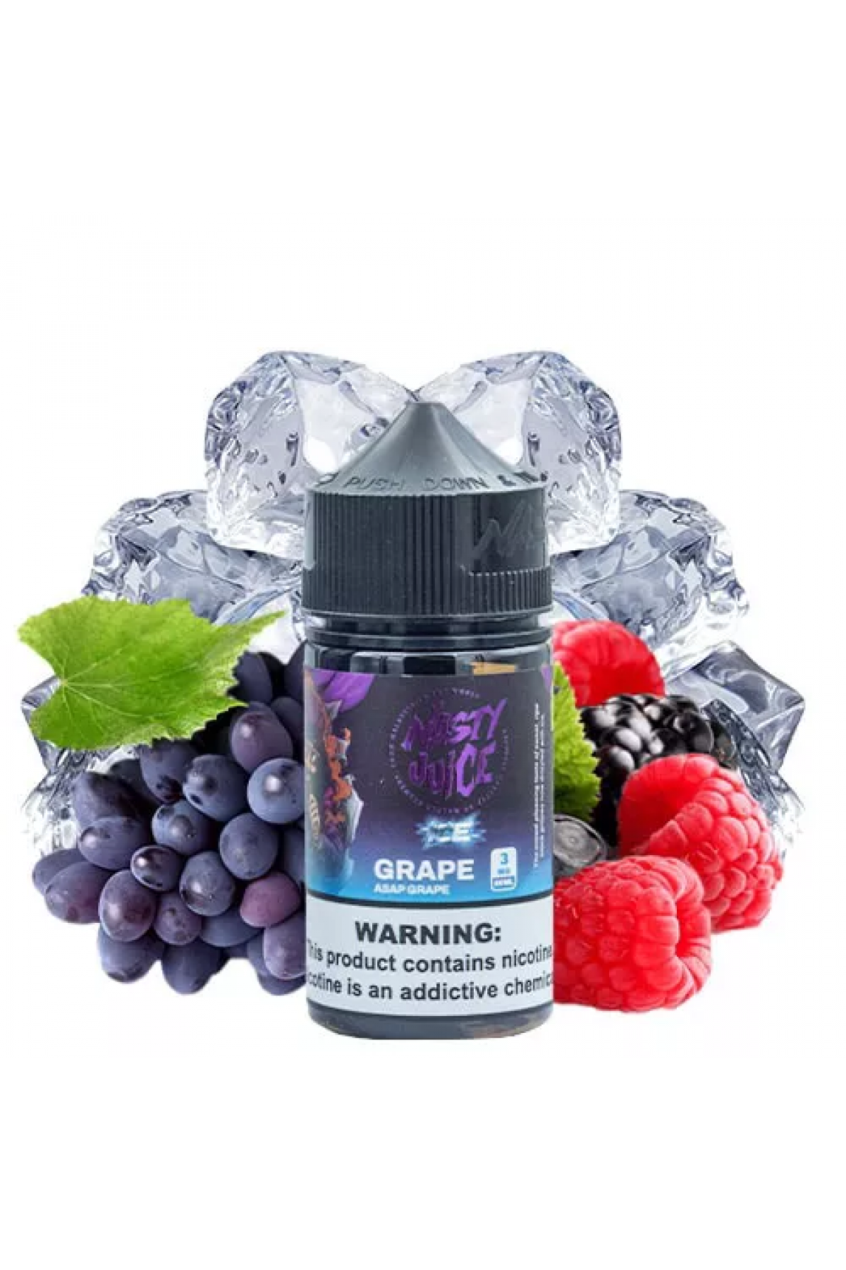 Nasty Juice - Asap Grape Ice 60ML (Orman Meyveleri, Üzüm, Mentol)