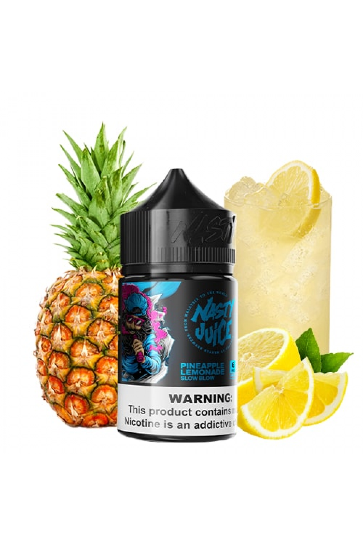 Nasty Juice - Slow Blow 60ML (Ananas, Limonata, Hafif Mentol)