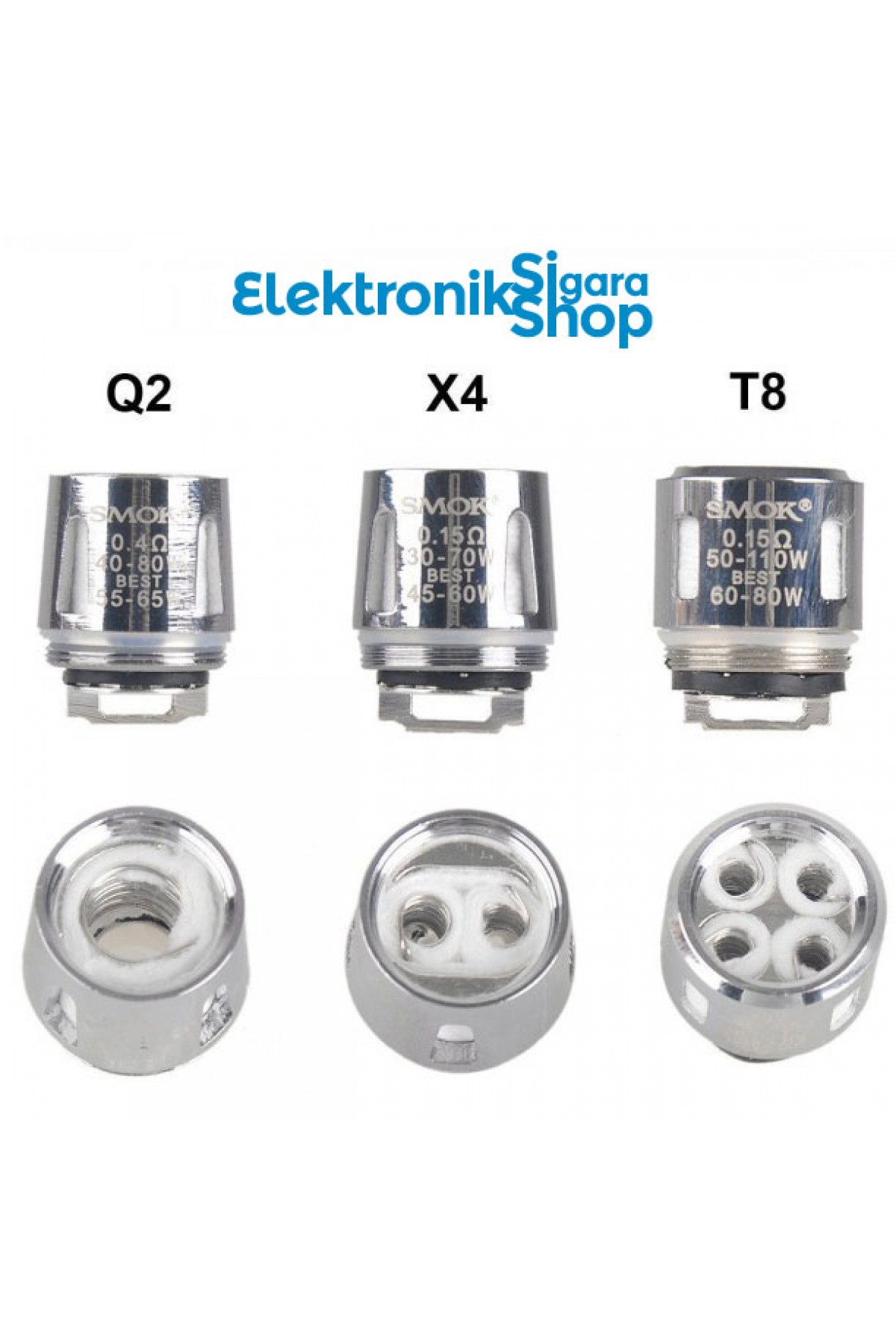 Smok V8 Baby Atomizer Başlığı (V8 Baby Coil) (TFV8 Baby/ Big Baby/ Alien) (5 Adet)