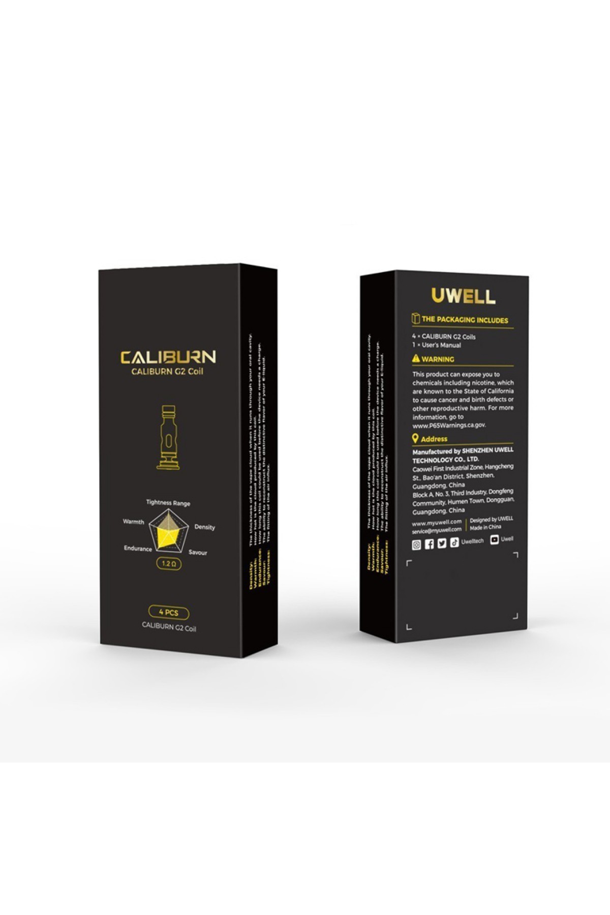 Uwell Caliburn G2 Atomizer Başlığı (Caliburn G2 Coil) (4 Adet)